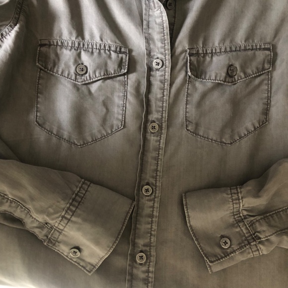 GAP 1969 Stone Washed Western Style Button Down Top - Picture 9 of 11